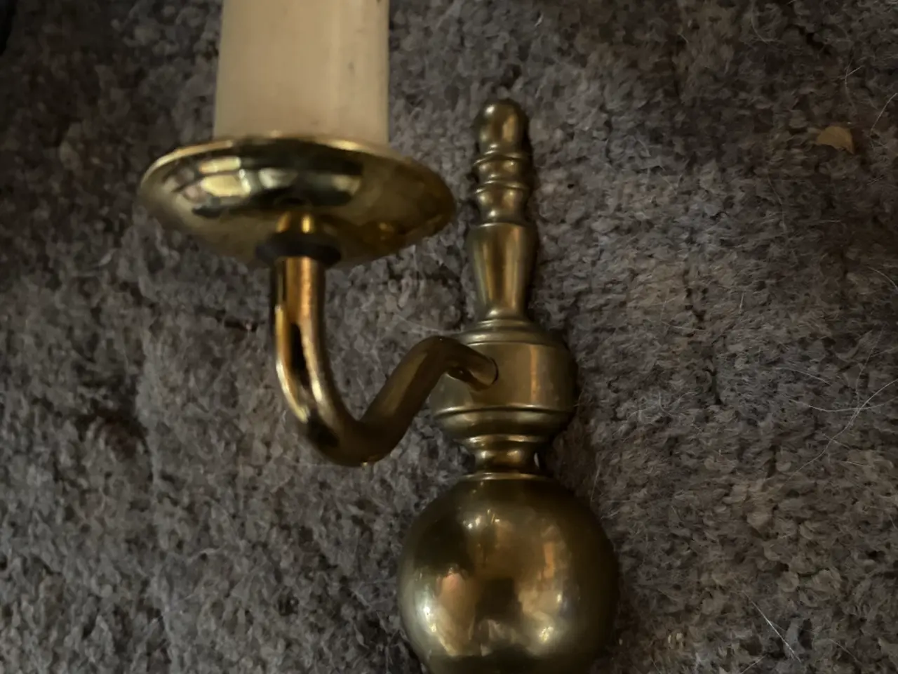Billede 2 - 4 vintages messing væglamper sælges samlet