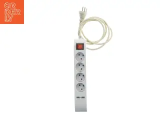Stikdåse med 4 udtag og USB-port fra SilverCrest (str. 31x5,5 cm)