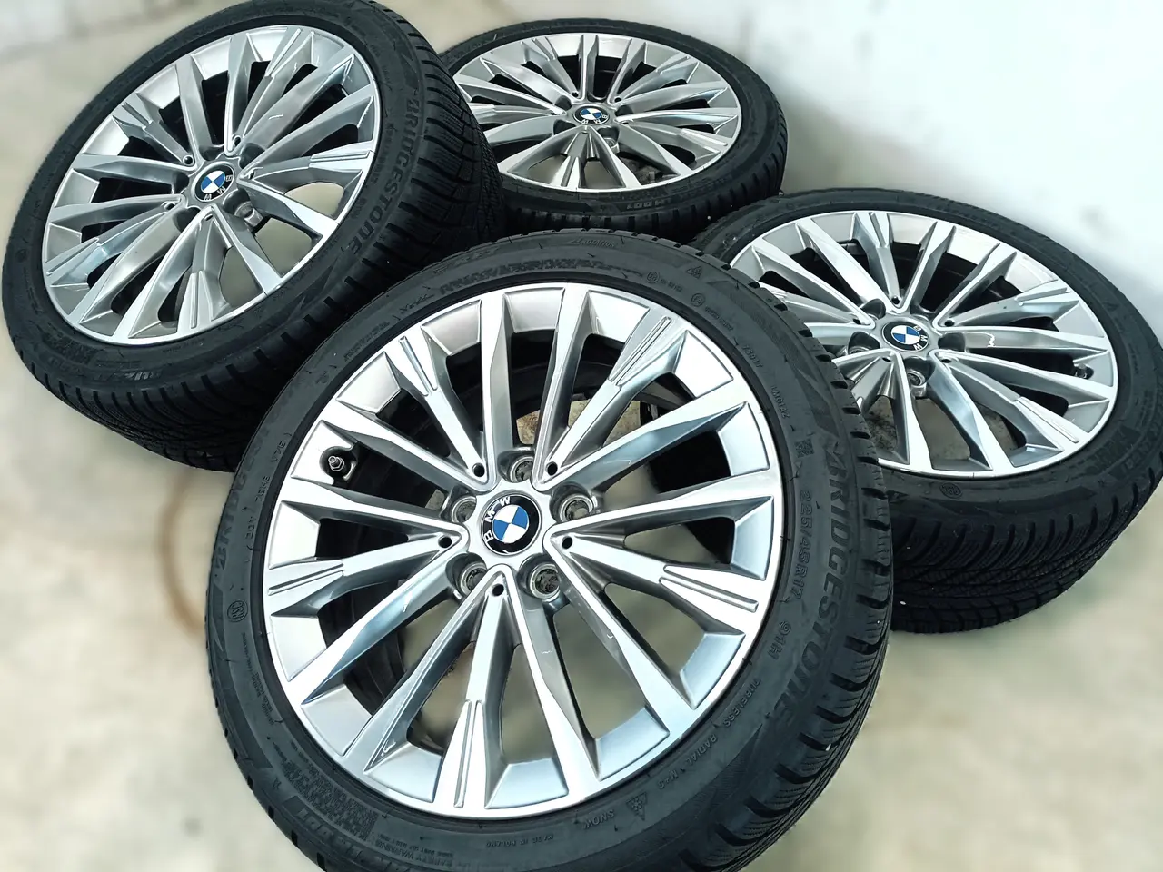 Billede 2 - 5x112 17" ET54 nav 66,6ø BMW vintersæt inkl. TPMS