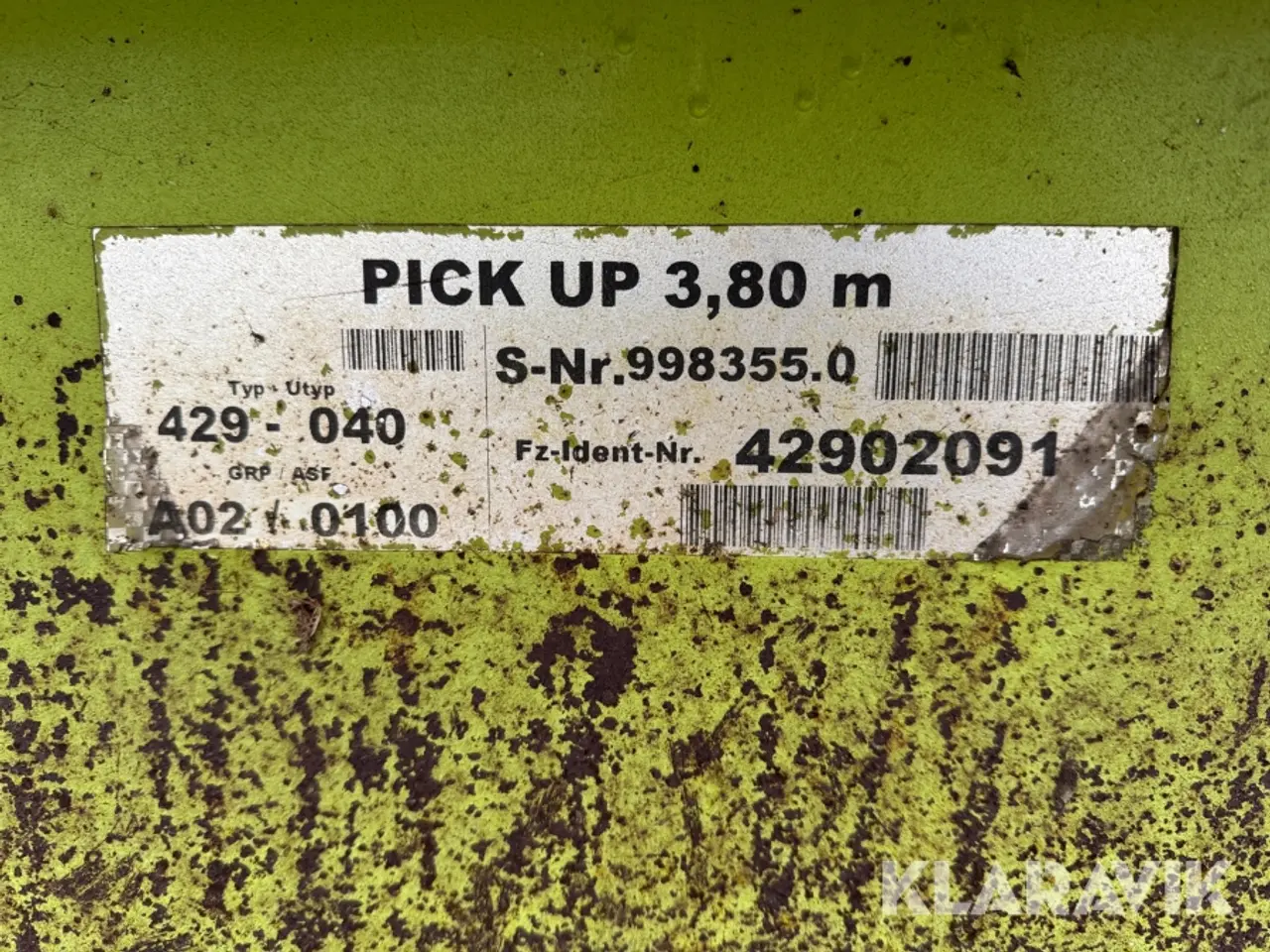 Billede 5 - Pick-Up Claas PU 380HD