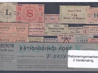Rationeringsmærker - 2. Verdenskrig