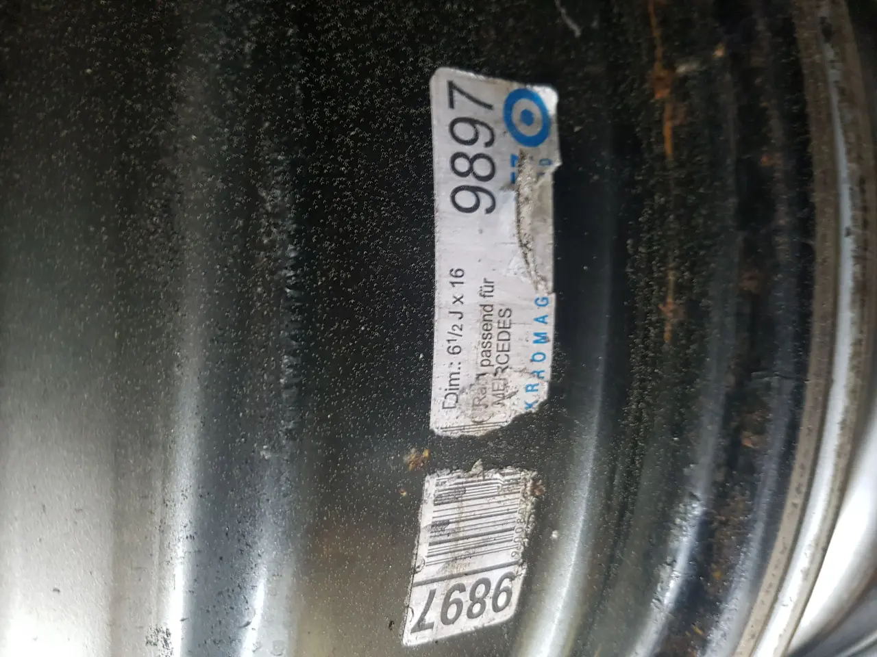 Billede 2 - 16" mercedes Vito stålfælge