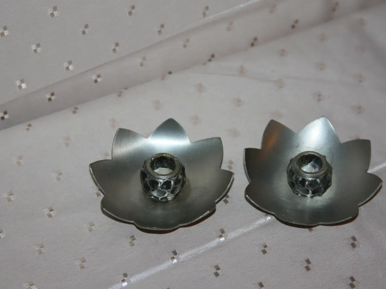 Billede 2 - Tin Perletinn  made in Norway lysestager
