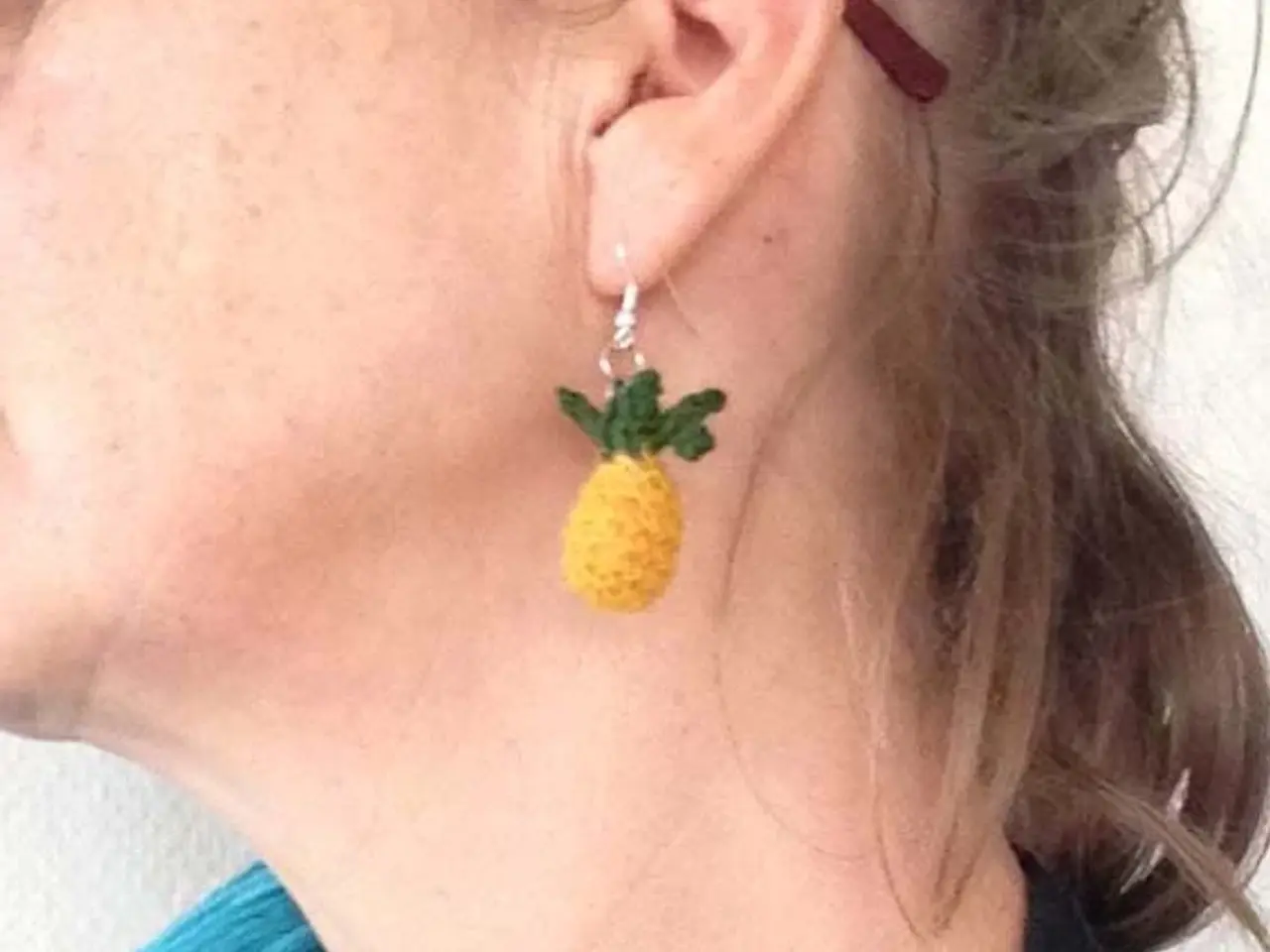 Billede 7 - OPSKRIFT PÅ ANANAS - miniananas - hækling
