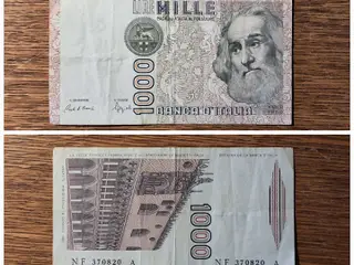 ITALIEN, 1000 Lire, år 1982 Demonetiseret 1995
