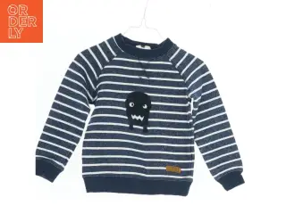 Stribet sweatshirt med monster motiv fra Pomp de Lux (str. 92)