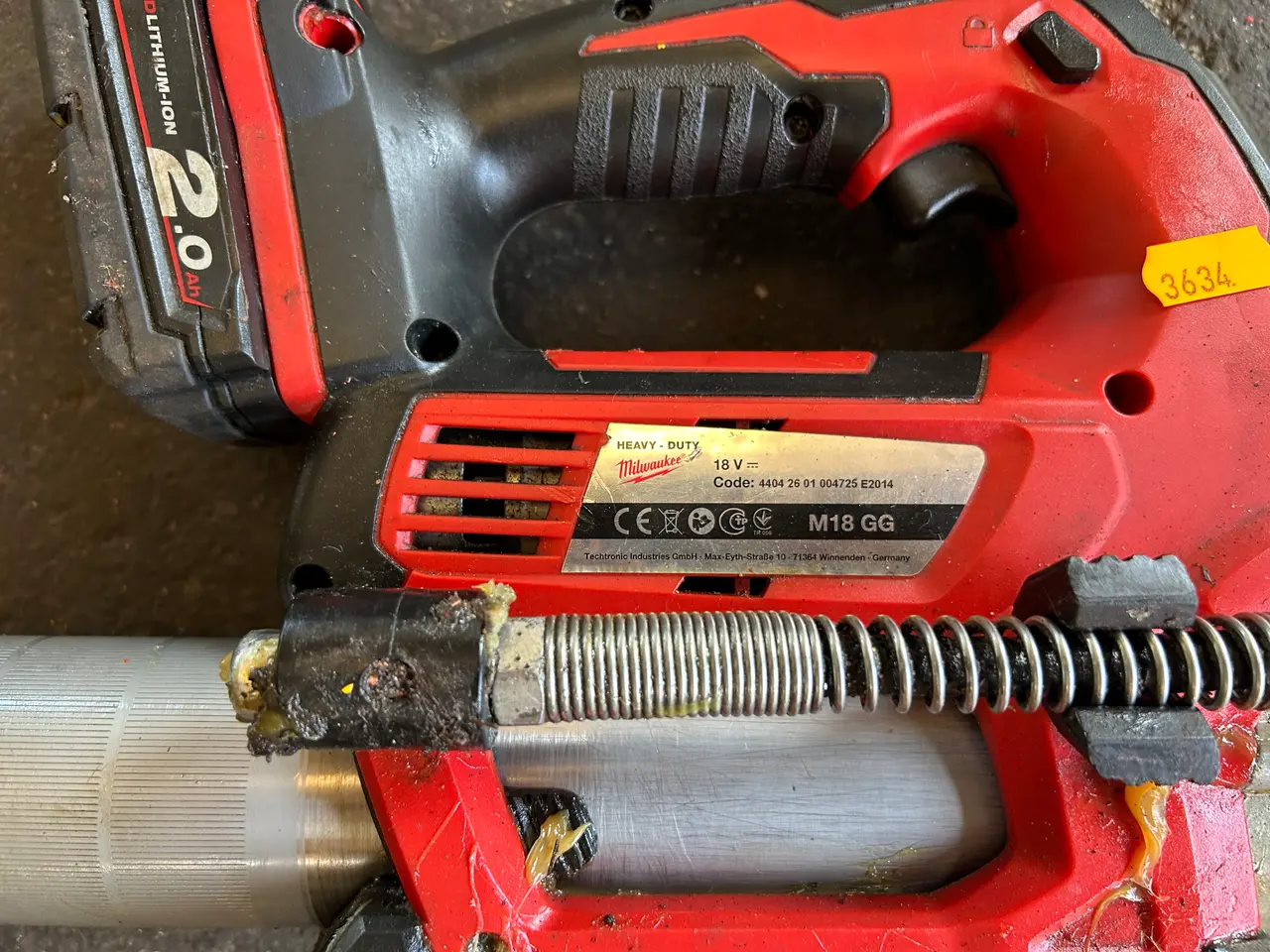 Billede 3 - Akku. Fedtsprøjte MILWAUKEE M18 GG