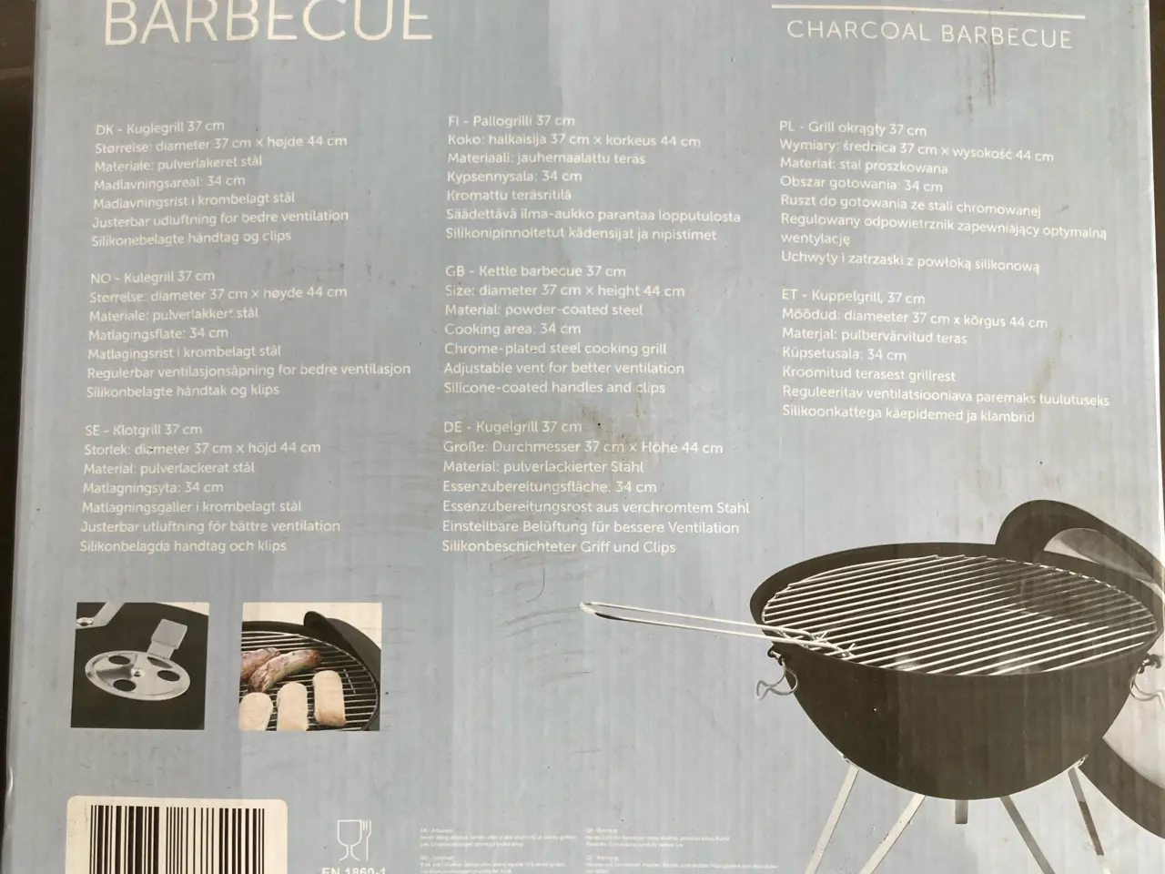 Billede 4 - Dangrill Ø34 cm - HELT NY/ ubrugt 