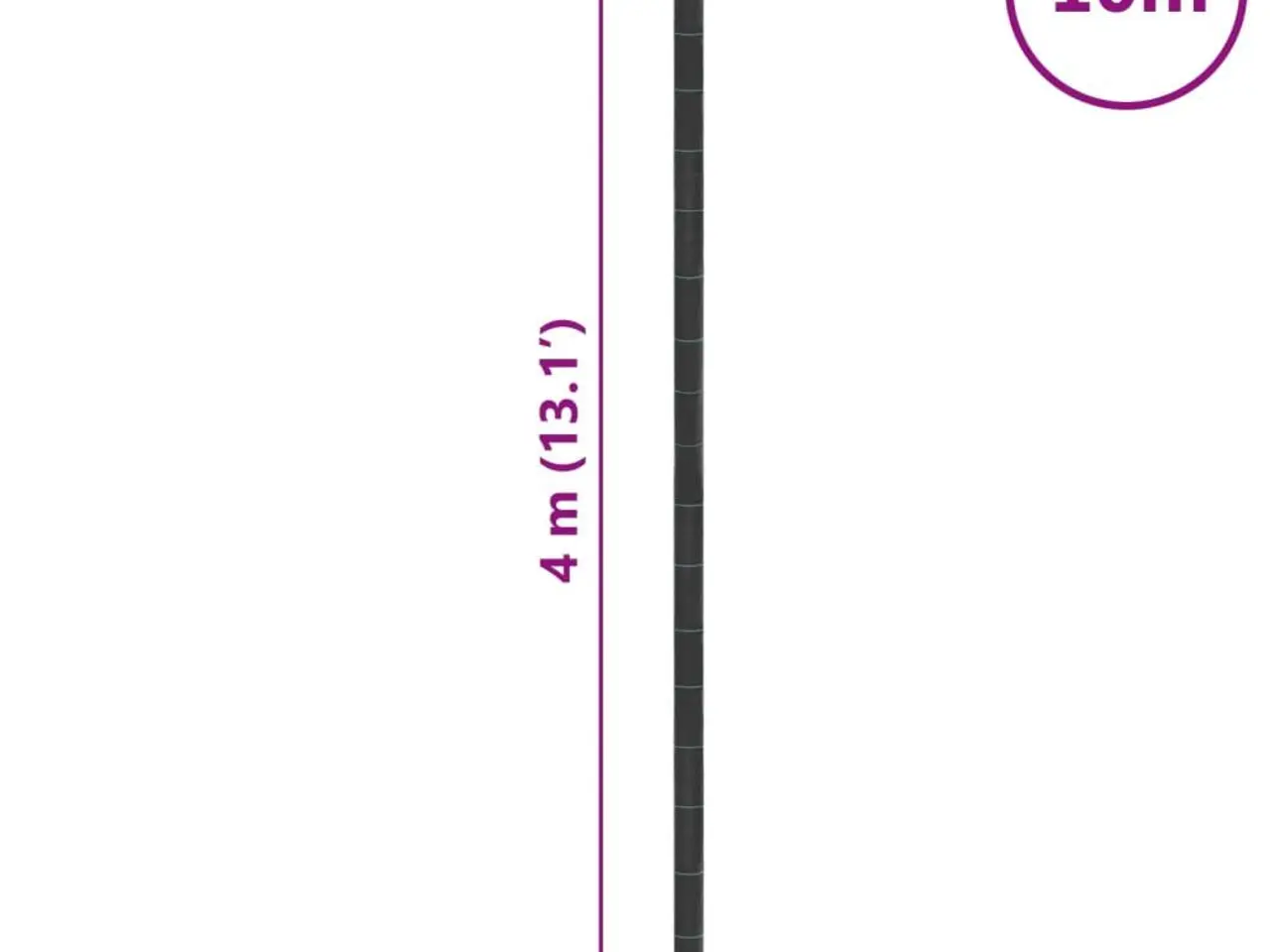 Billede 8 - Ukrudtsdug 4×10 m - sort PP, 60 g/m²
