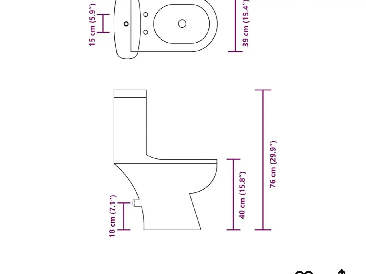 Billede 5 - Nyt toilet og vask