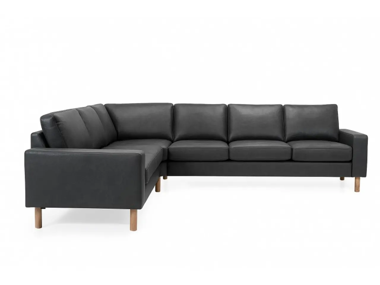 Billede 6 - Hjort Knudsen Padborg Læderhjørnesofa