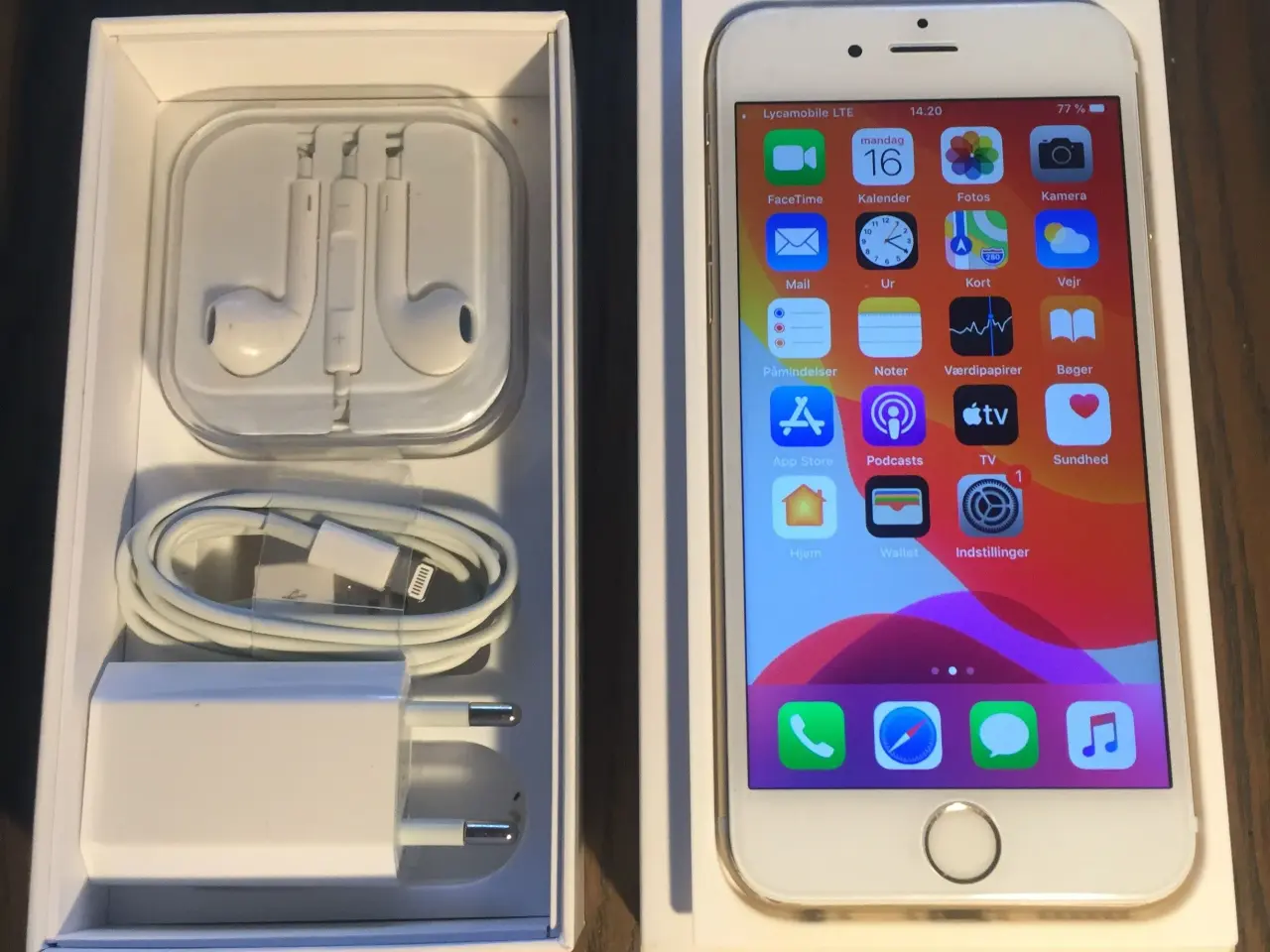 Billede 1 - Iphone 6 Silver 16GB. Flot velholdt.