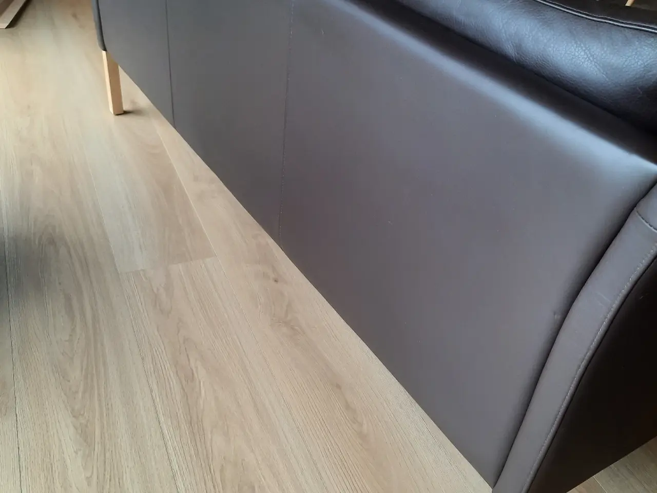 Billede 3 - Brun okselæder sofa