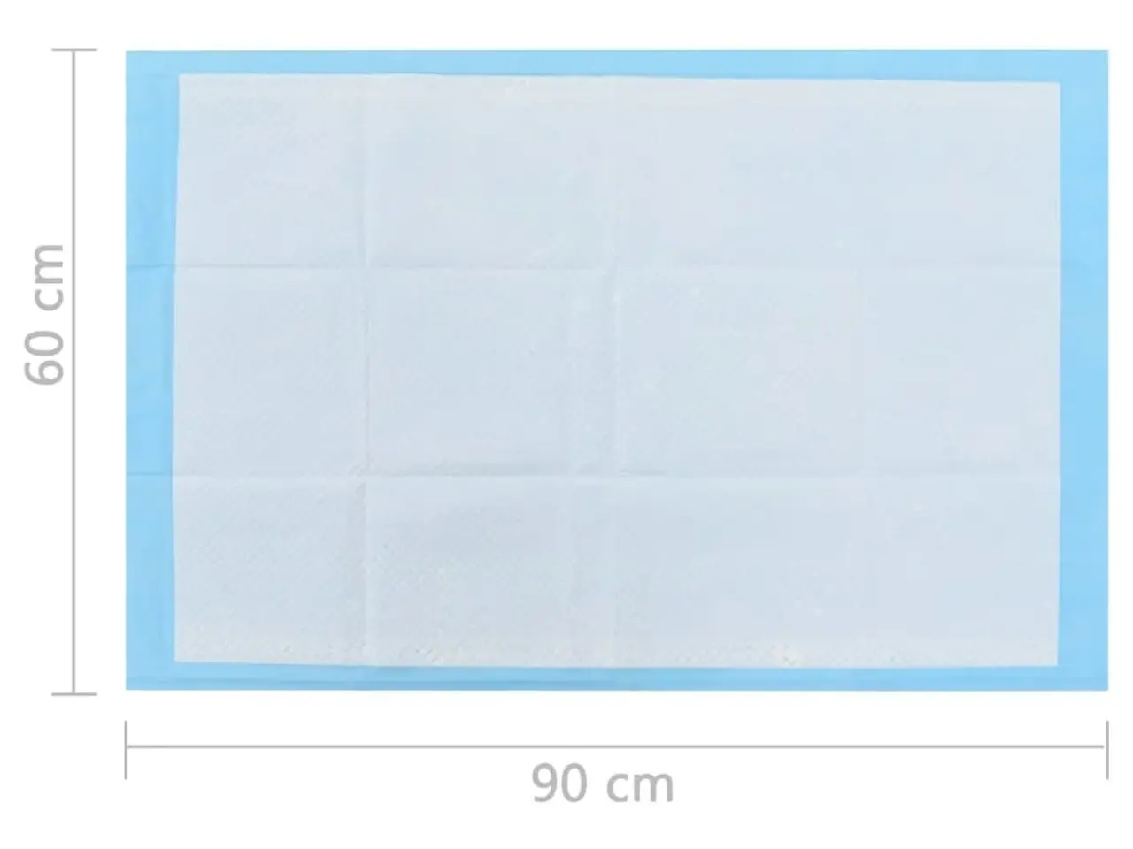 Billede 10 - Træningsunderlag til kæledyr 200 stk. 90 x 60 cm - blå og hvid