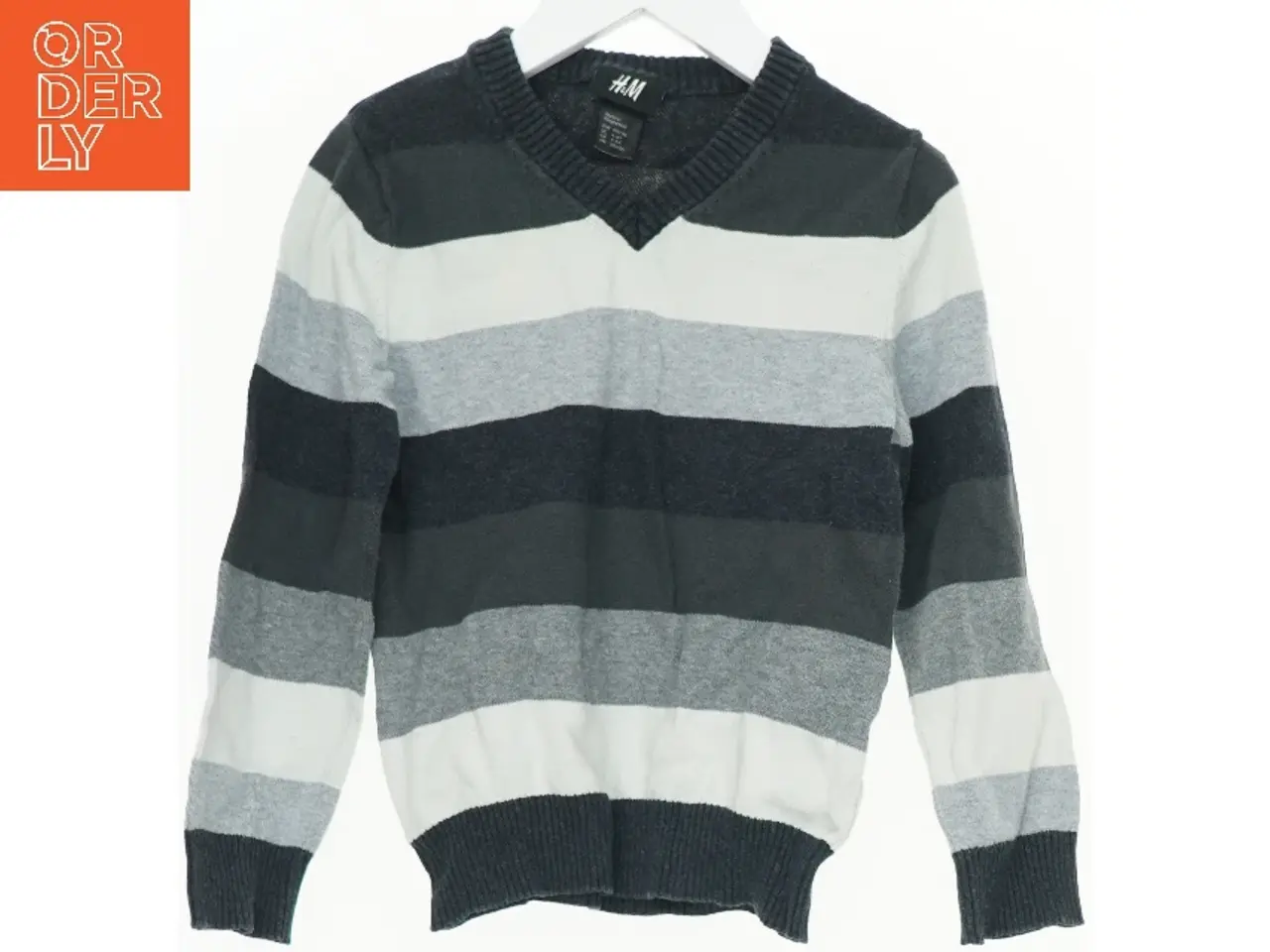 Billede 1 - Striktrøje med striber fra H&M (str. 116)