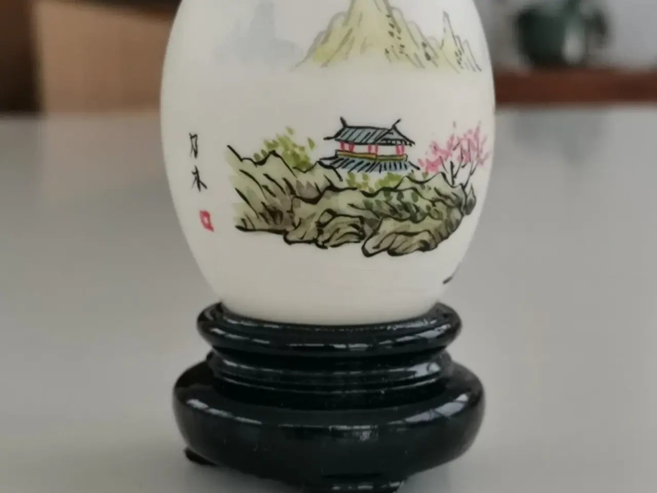 Billede 1 - Japansk bemalet Æg