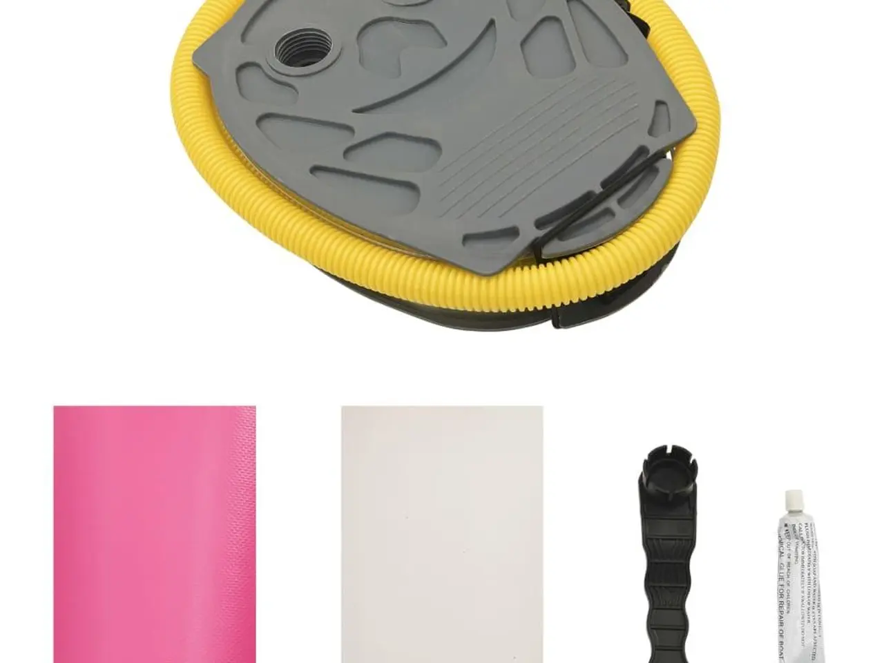 Billede 8 - Oppustelig gymnastikrulle med pumpe 120x90 cm PVC lyserød