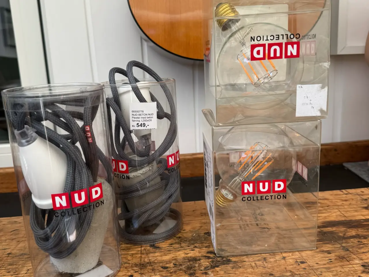Billede 2 - NUD Collection pendelsæt i beton med LED-pærer