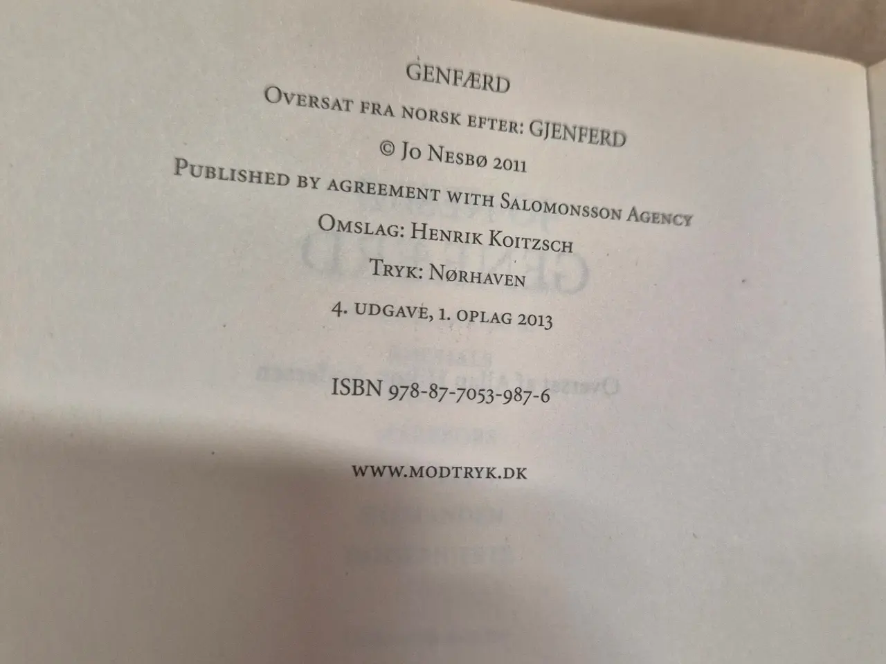 Billede 7 - Panserhjerte og Genfærd af Jo Nesbø,2 krimier
