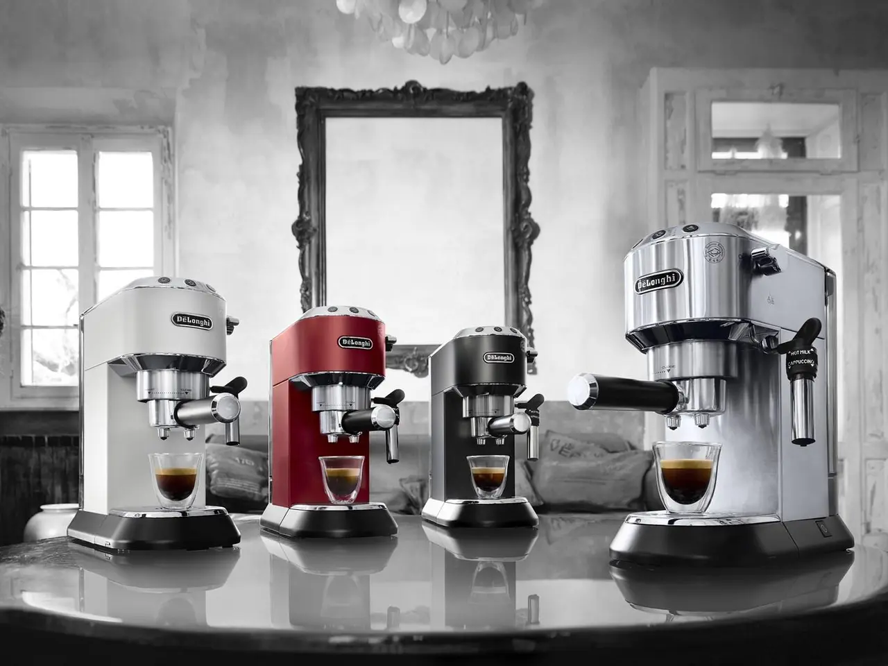 Billede 7 - De'Longhi Dedica Style EC 685.R halvautomatisk espressomaskine 1,1 l - rød