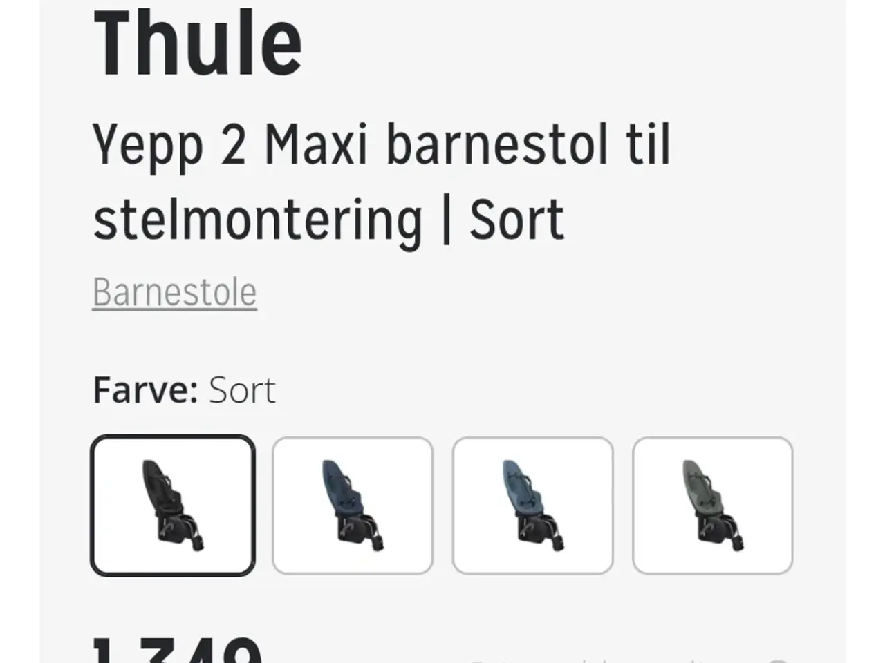 Billede 2 - THULE barnestol Yepp Maxi 2