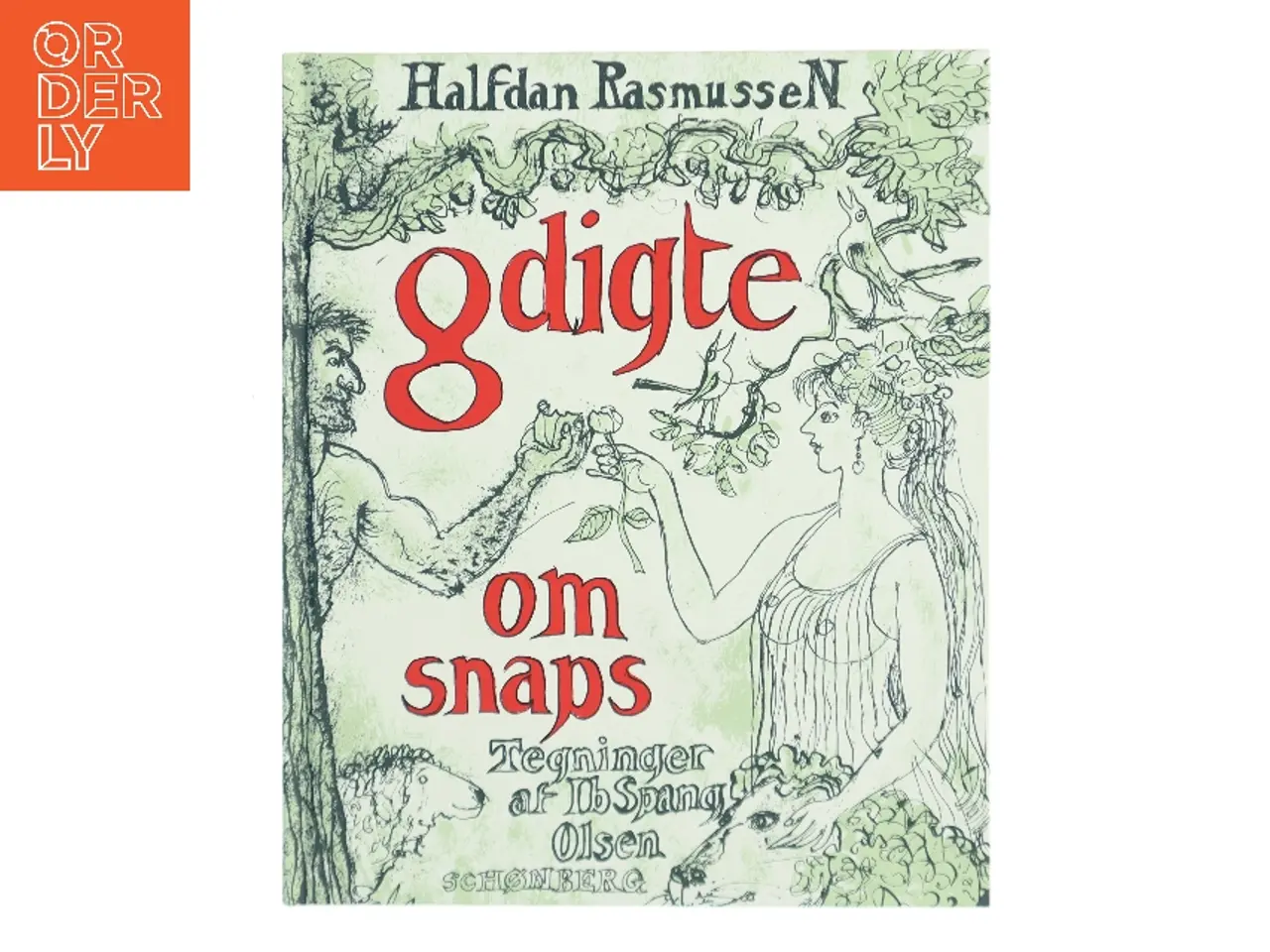 Billede 1 - 8 digte om snaps af Halfdan Rasmussen (f. 1915) (Bog)