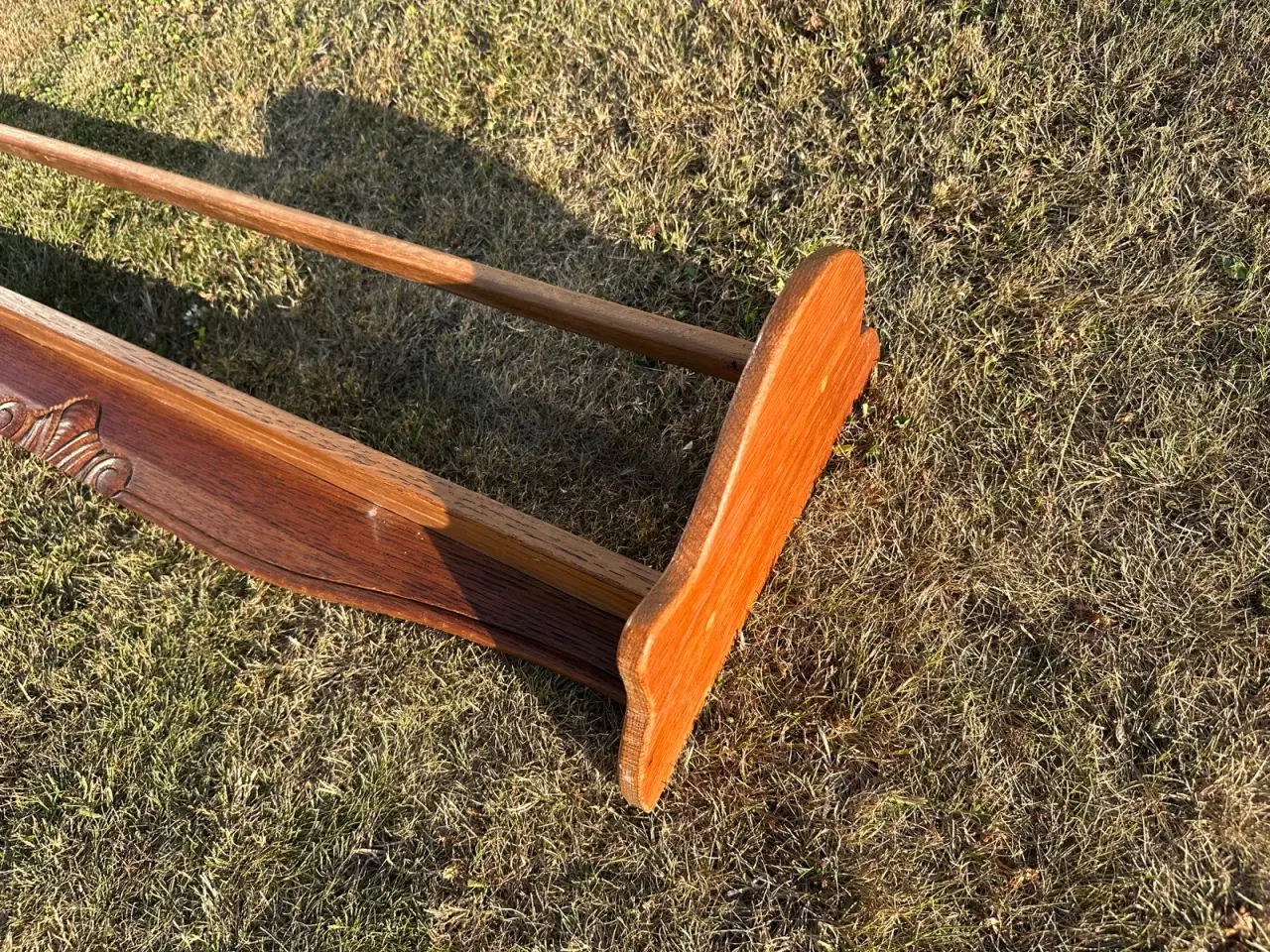 Billede 7 - Stor retro tallerkenrække / hylde i teak