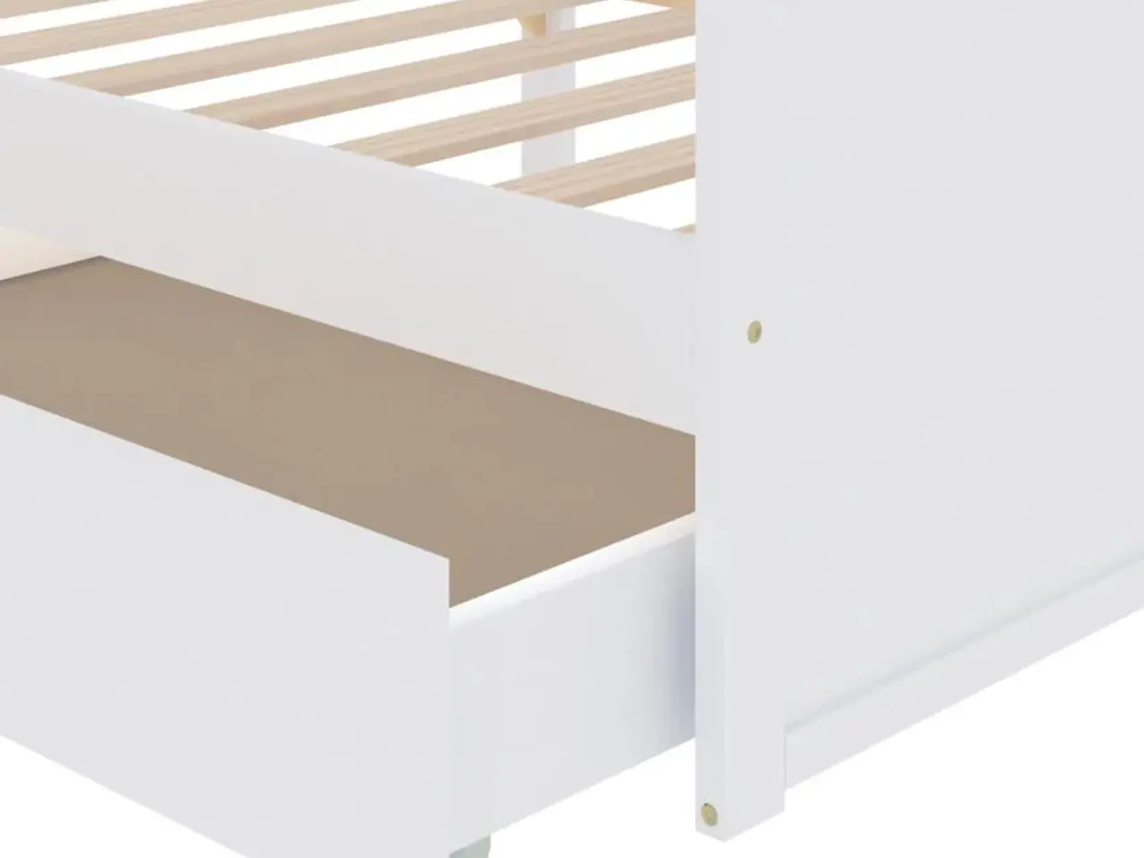 Billede 7 - Sengeramme med skuffer 90x200 cm massivt fyrretræ hvid