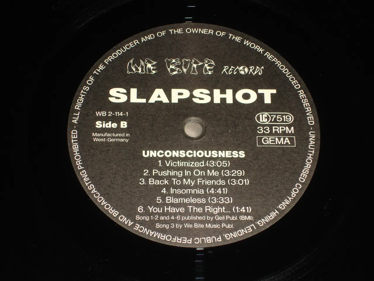 Billede 4 - (Sender gerne) Slapshot – Unconsciousness