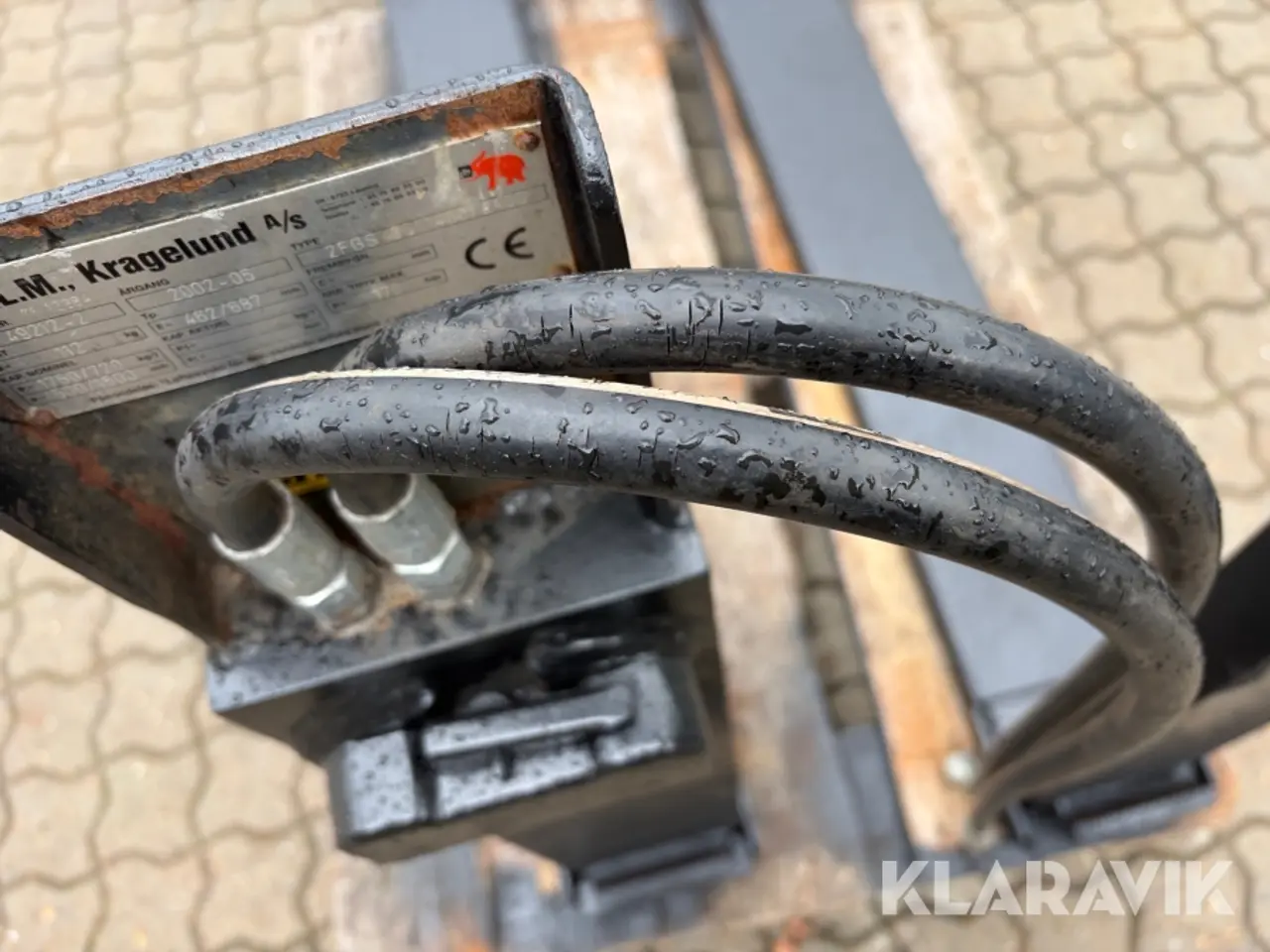 Billede 7 - Pallegafler E.L.M med hydrauliske udskud