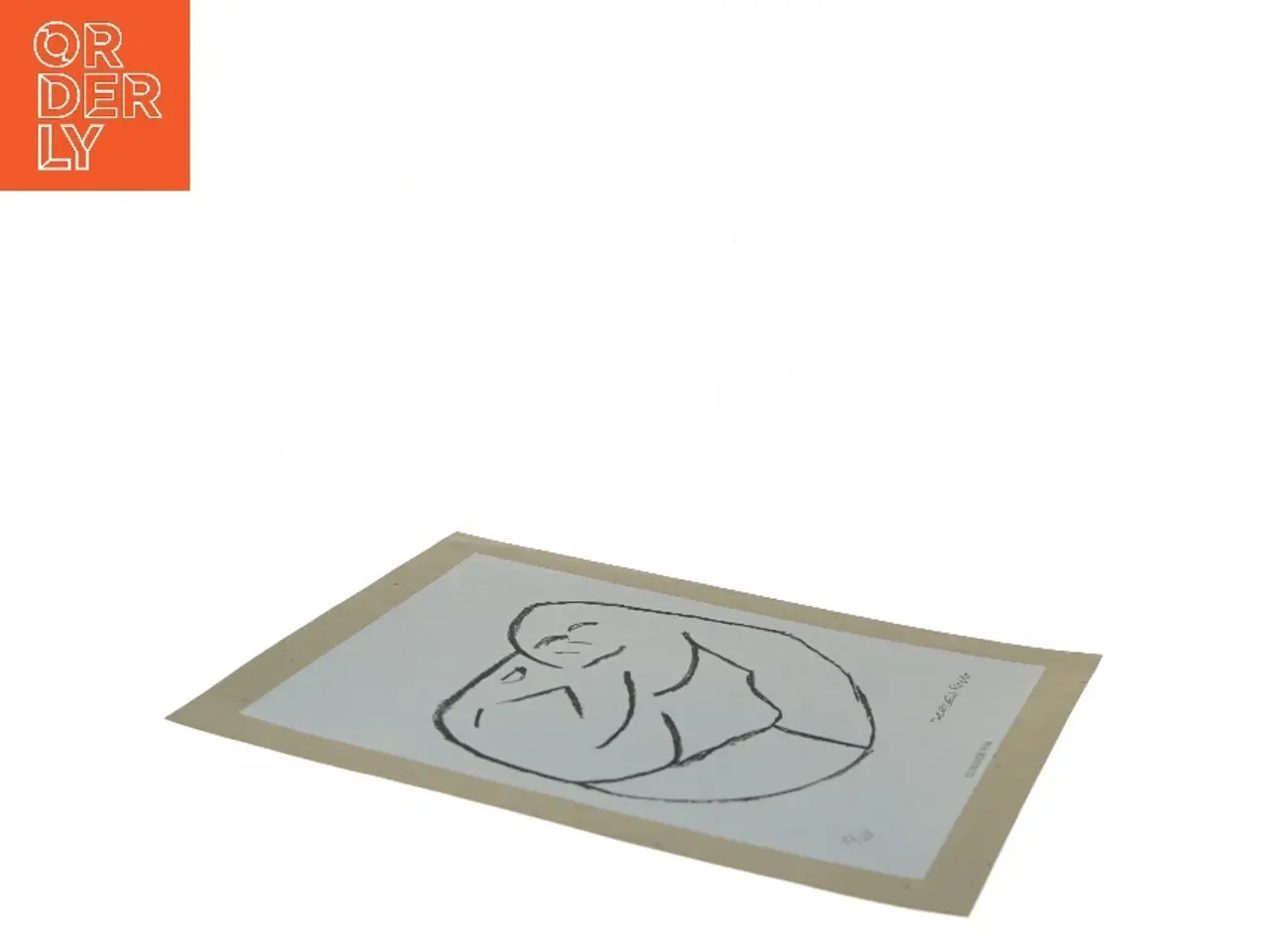 Billede 3 - Kunsttryk: Elskende Par af Jørgen Ryg (str. 30,5x24 cm)