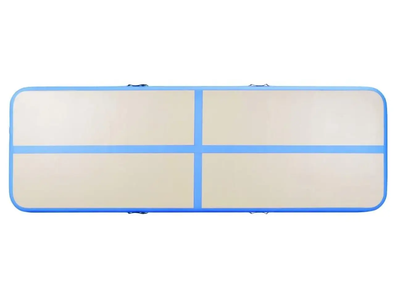 Billede 6 - Oppustelig gymnastikmåtte med pumpe 600 x 100 x 10 cm PVC blå