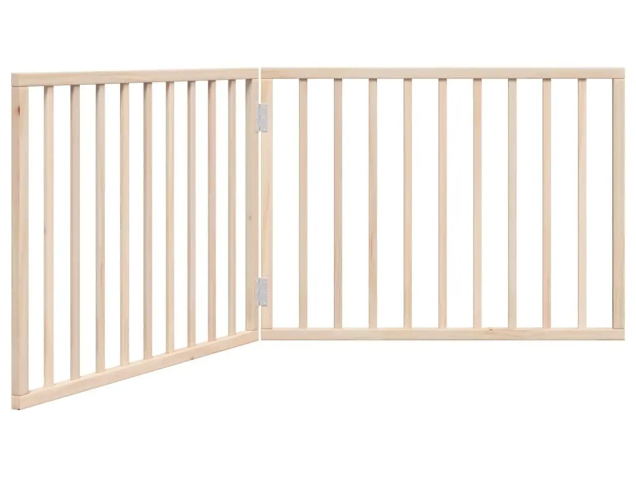 Billede 2 - Foldbart hundegitter med 2 paneler - 160 cm i poppeltræ