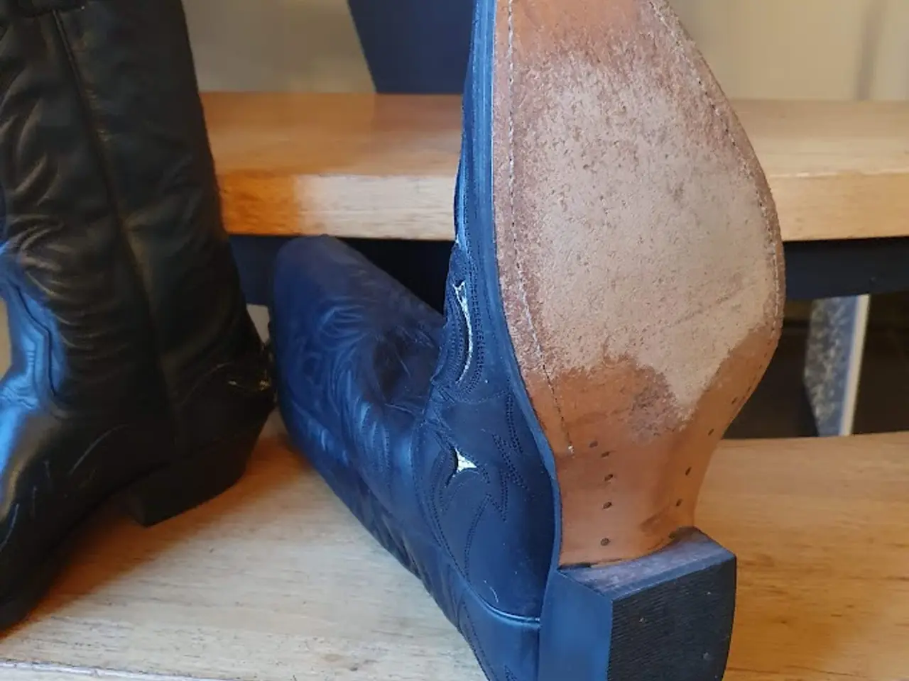 Billede 5 - Cowboy støvle med syninger