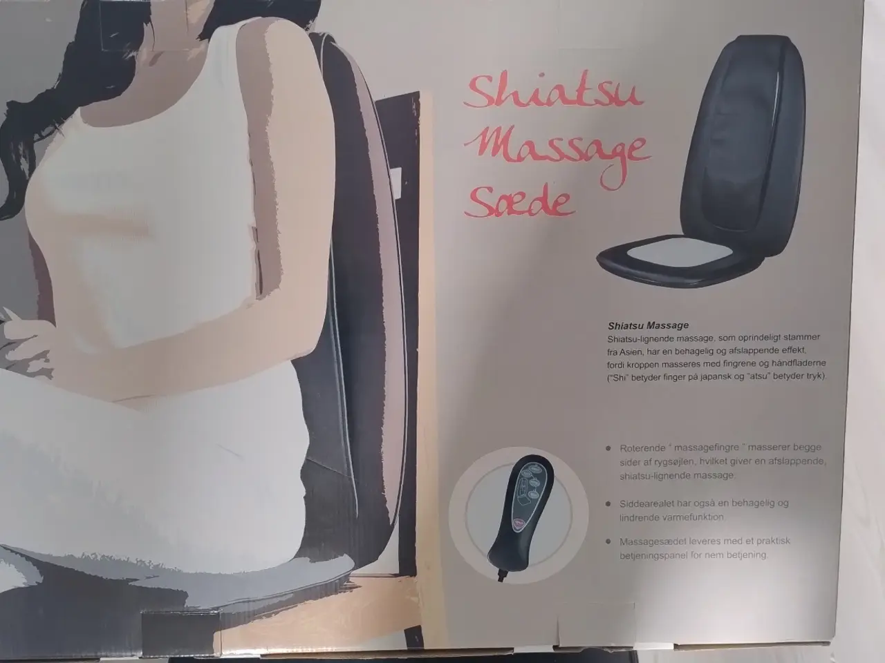 Billede 2 - Massage sæde/ryg med varme