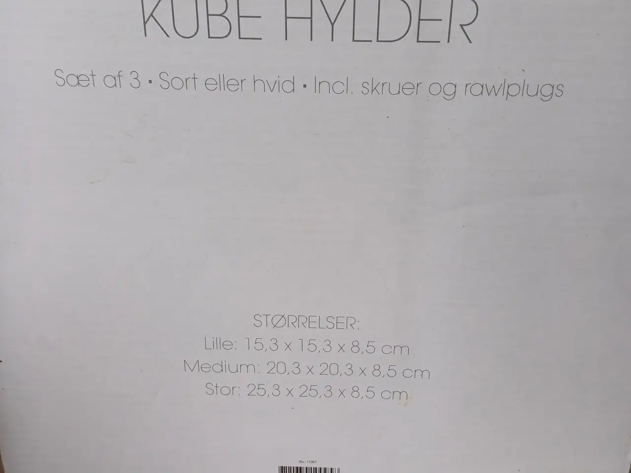 Billede 4 - Kube hylder sæt af 3 i sort