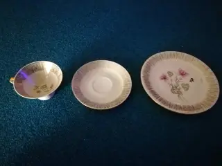 Porcelæn morgenkuvert dekoreret