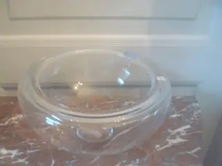 HOLMEGÅRD, GLASBOWLE, MEGET STOR, som ny