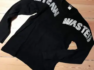 WASTED - Langærmet t-shirt med print