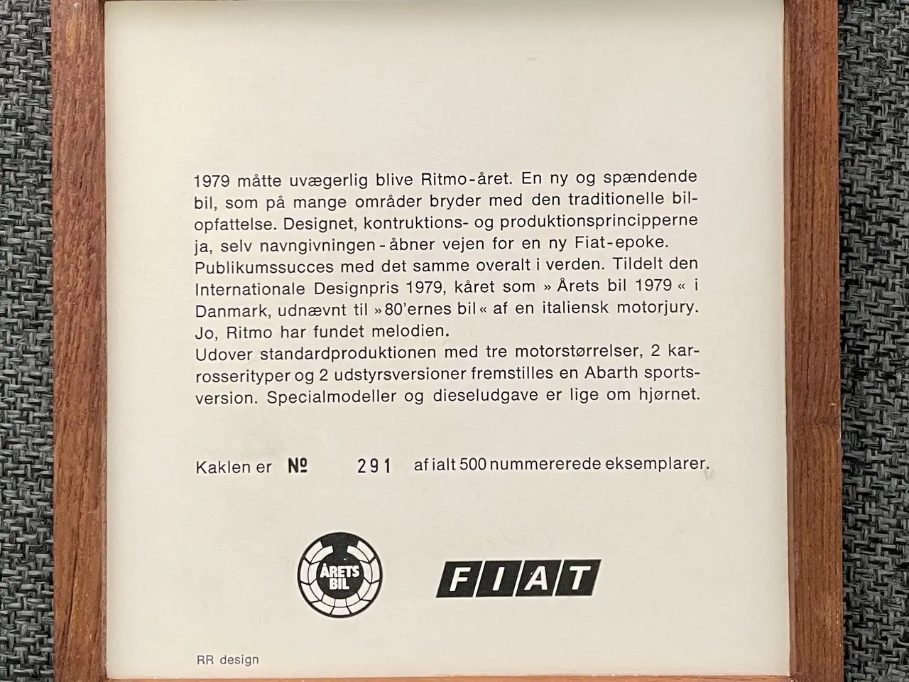 Billede 2 - Fiat kakkel samlerobjekt 