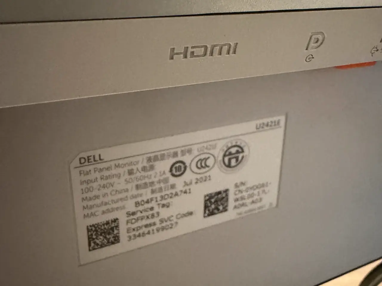 Billede 3 - 24” Dell pc skærm/monitor