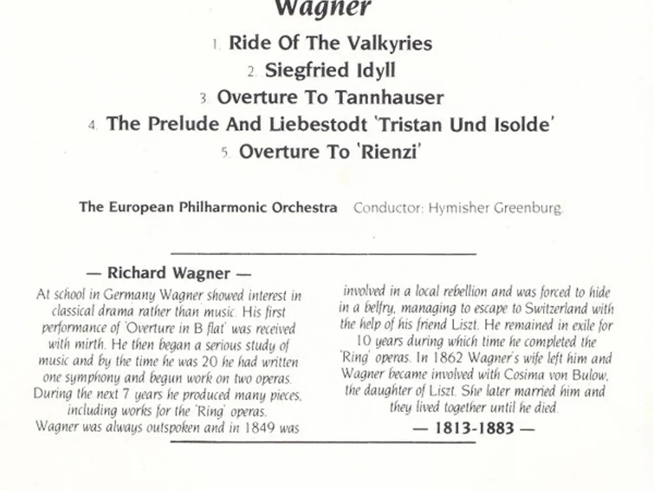 Billede 3 - Wagner* – Ride Of The Valkyries – CD