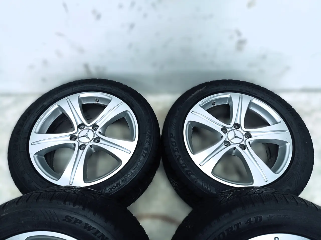 Billede 4 - 5x112 17" ET40 nav 66,6ø Mercedes vintersæt Inkl.T