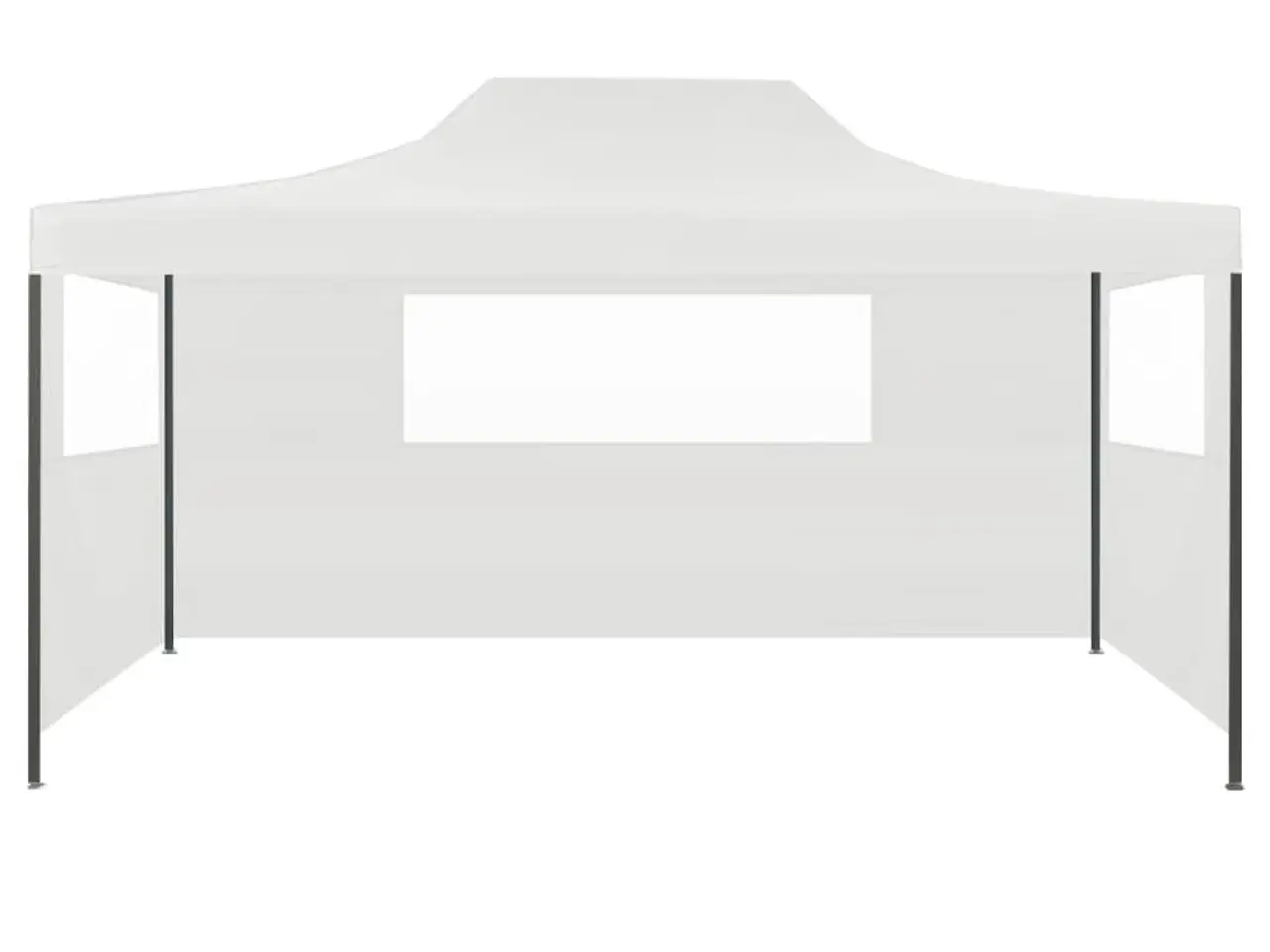 Billede 3 - Foldbart festtelt med 3 sidevægge - hvid, 280 x 410 x 315 cm