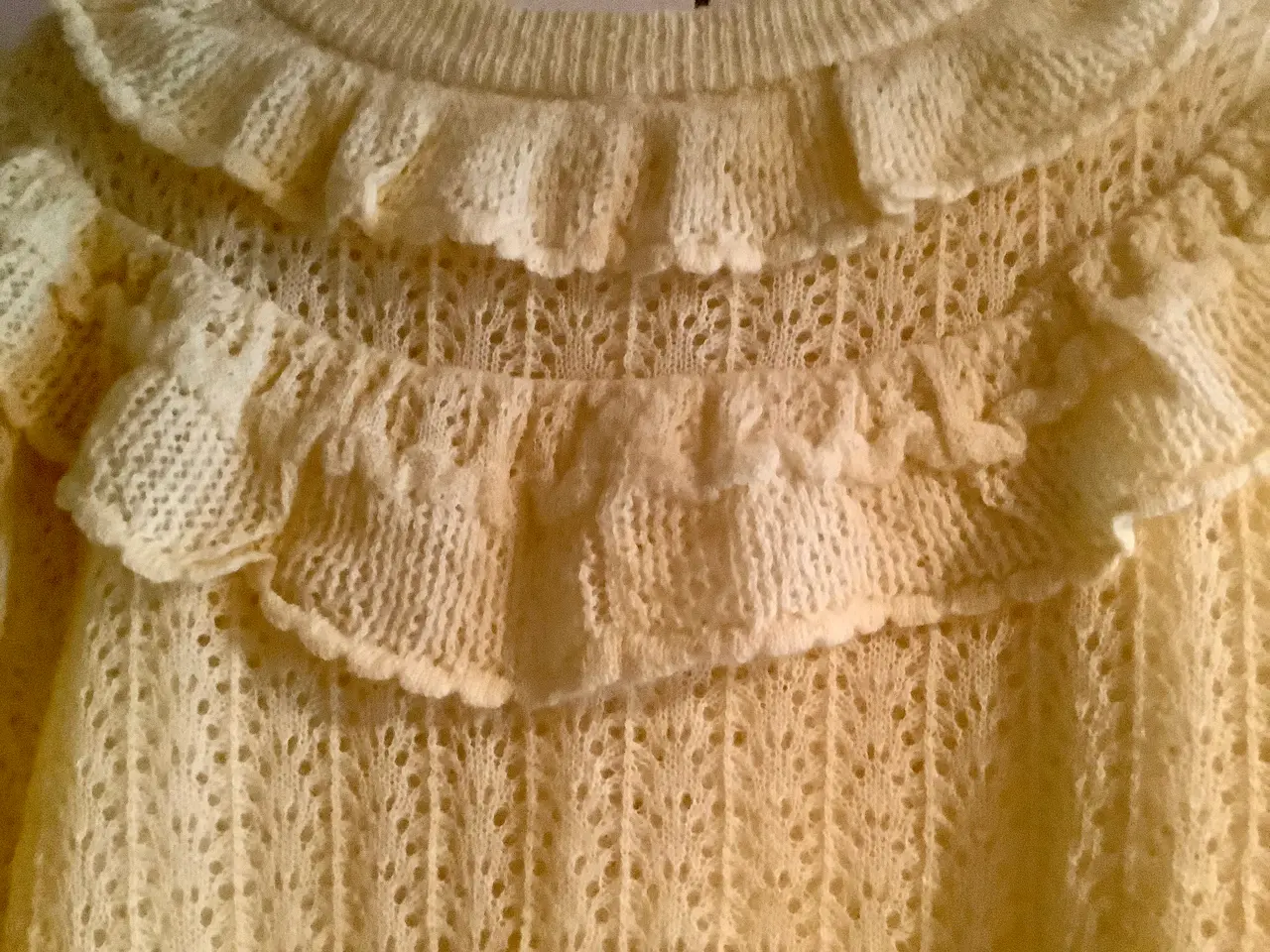 Billede 3 - Gul strik cardigan.M.