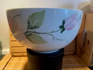 Smuk, stor håndmalet porcelænsskål fransk landstil