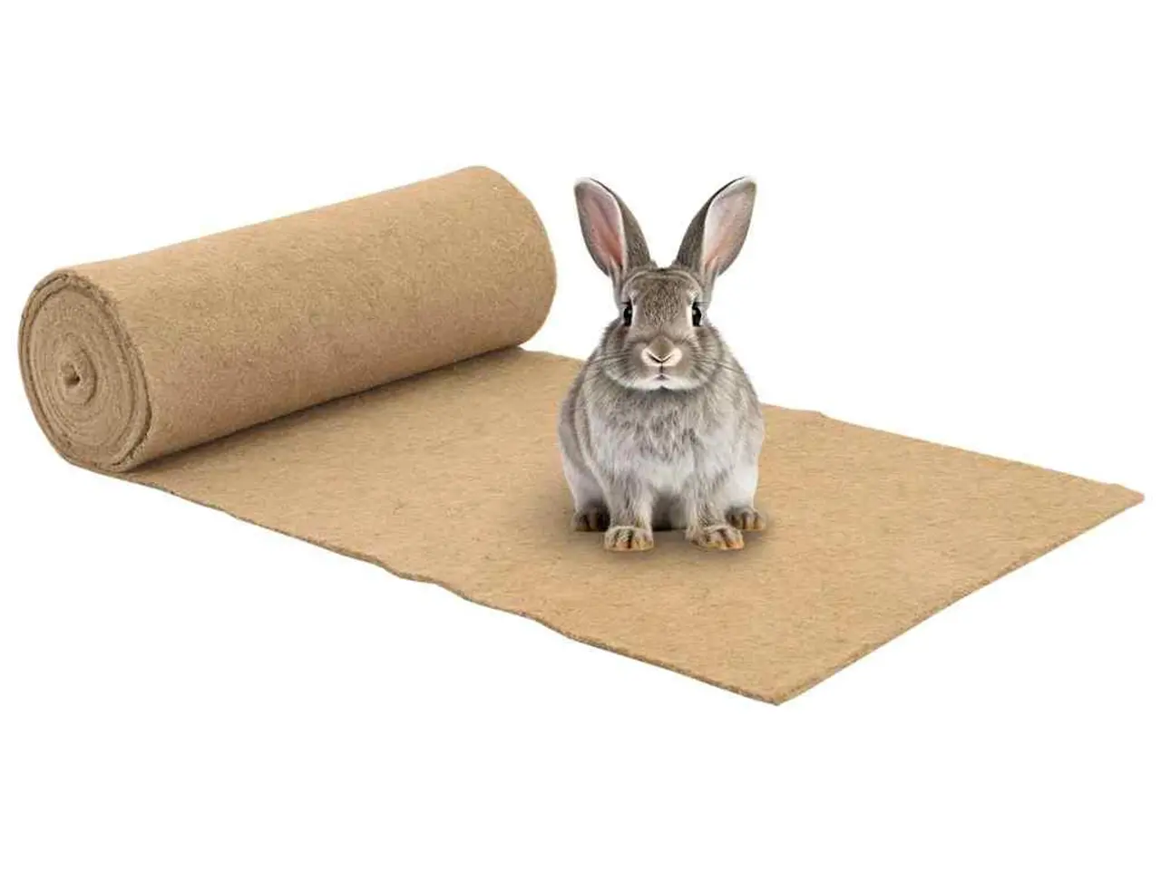 Billede 1 - Hampemåtte til gnavere 0,5 × 5 m - 5 mm jute