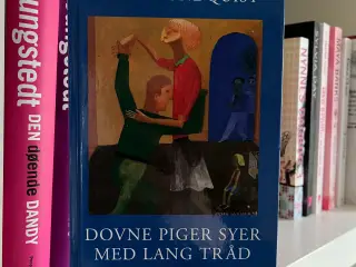 Dovne piger syer med lang tråd af Lisbet Lundquist