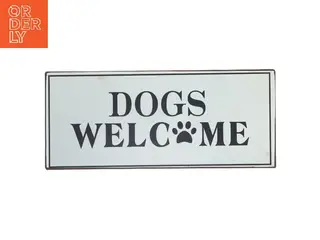 Velkomstskilt for hunde fra Lafinesse (str. 30,5x13 cm)