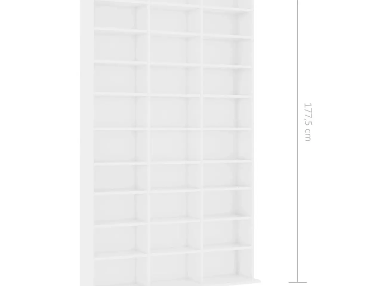 Billede 6 - CD-reol 102 x 23 x 177,5 cm - hvid